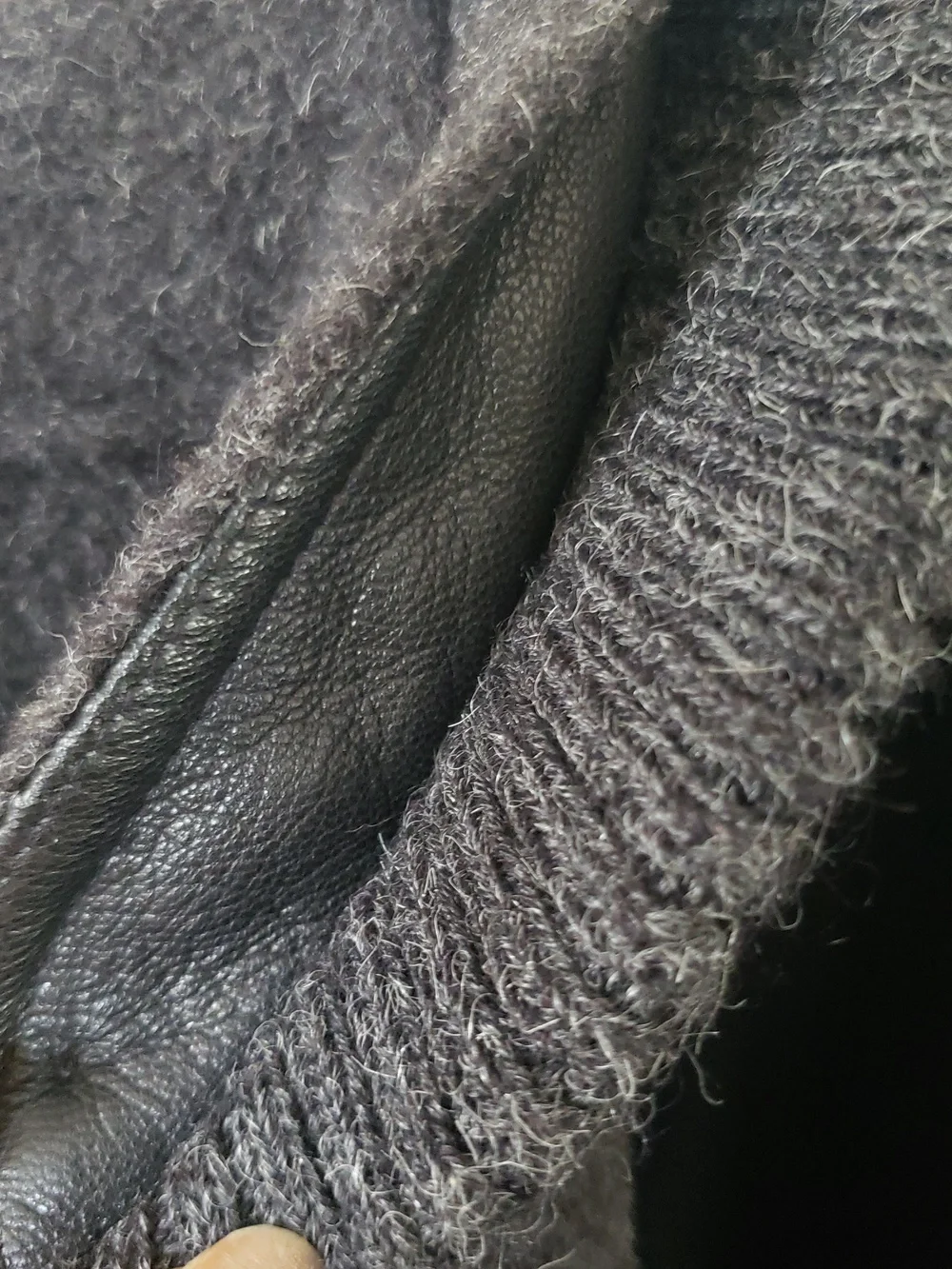 Peruvian Connection Charcol Gray Mens Lined Jacket M - Picture 6 of 9